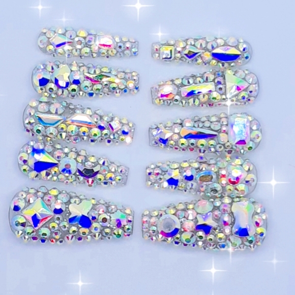 Full Bling Long Press on Nails
